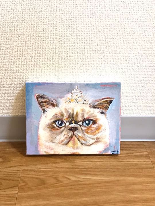 アクリル画  猫 ネコ 動物