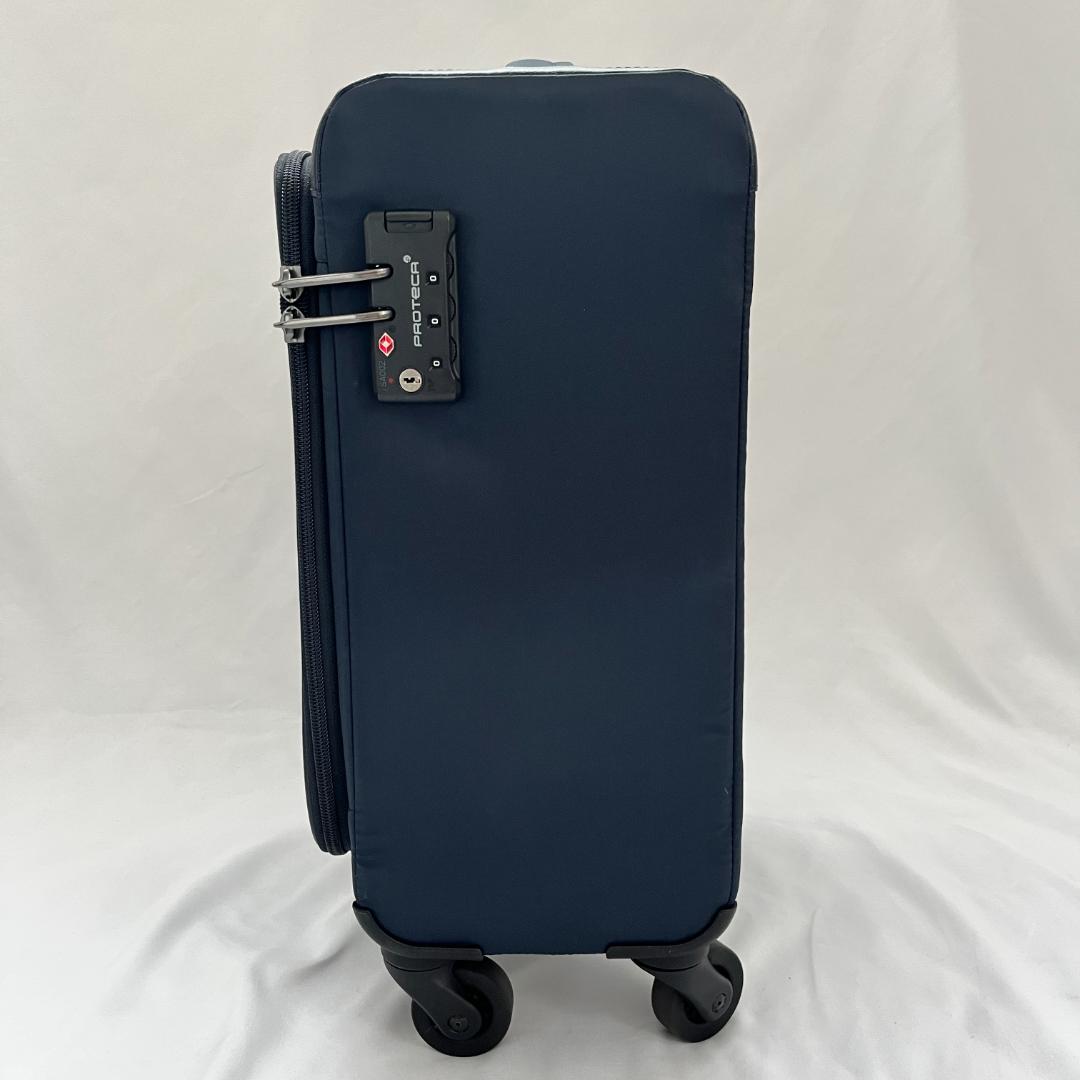美品 プロテカ フィーナRF スーツケース ソフト 旅行 機内持込 超軽量 紺