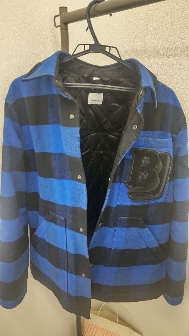 【TAKE 】BURBERRY 青黒ストライプジャケット