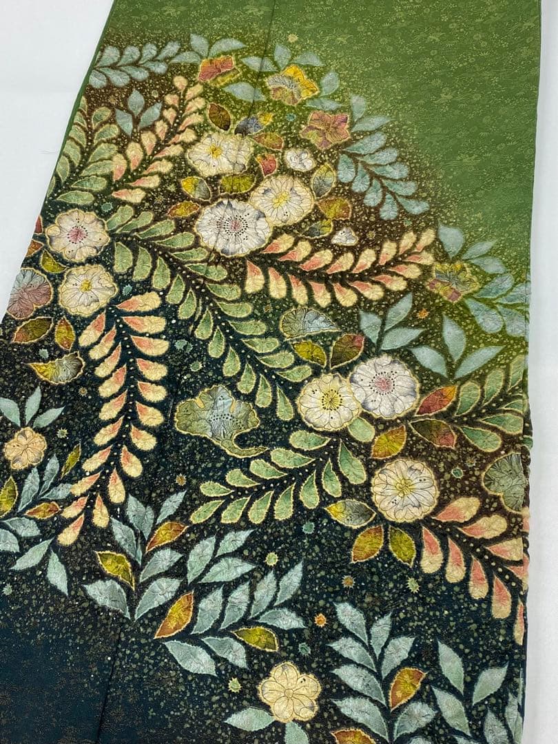 振袖 桐屋 翠山工房 臈纐纈師 豪華 金駒 絞り 紋意匠 身丈cm