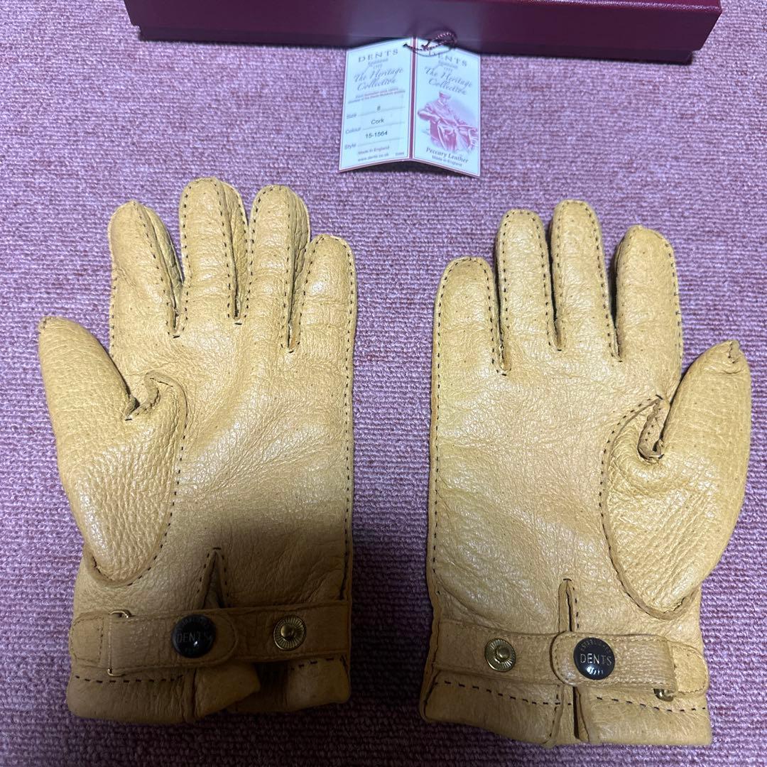 デンツ　ペッカリー　カシミアライニング　サイズ8