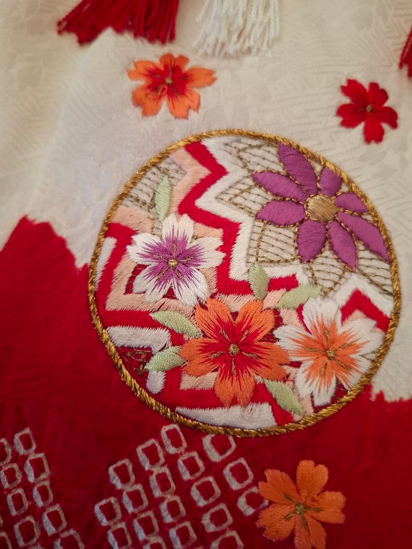 被布コート　正絹　絞り　女の子