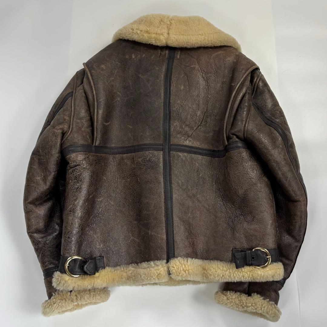 希少42サイズ　SCHOTT　B-3　フライトジャケット　ゴールド金具