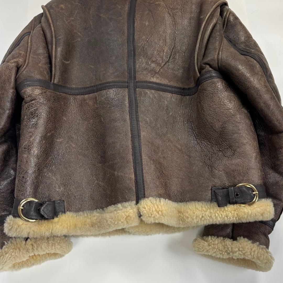 希少42サイズ　SCHOTT　B-3　フライトジャケット　ゴールド金具