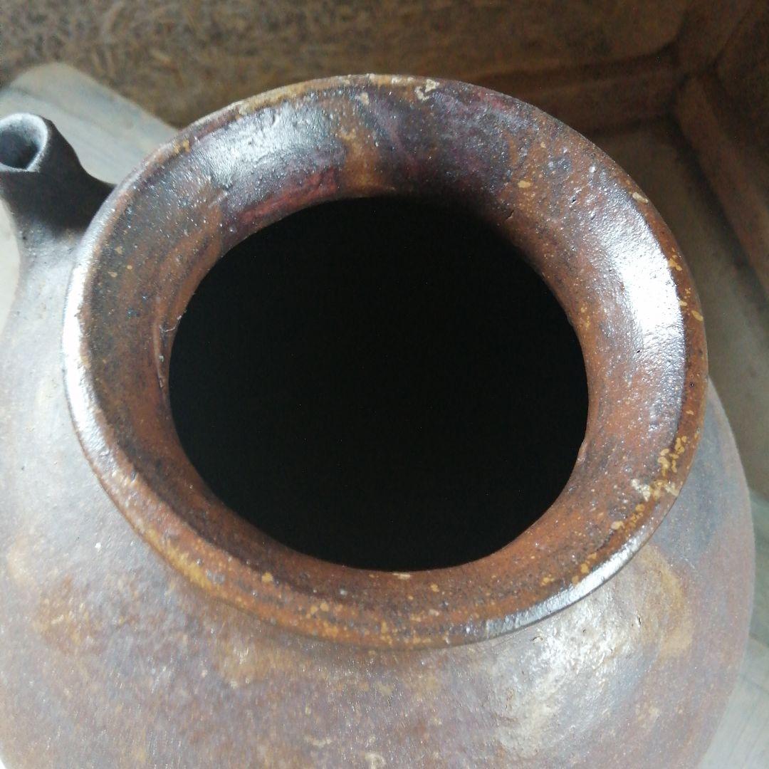 能野焼　雲助壺　33cm　江戸後期