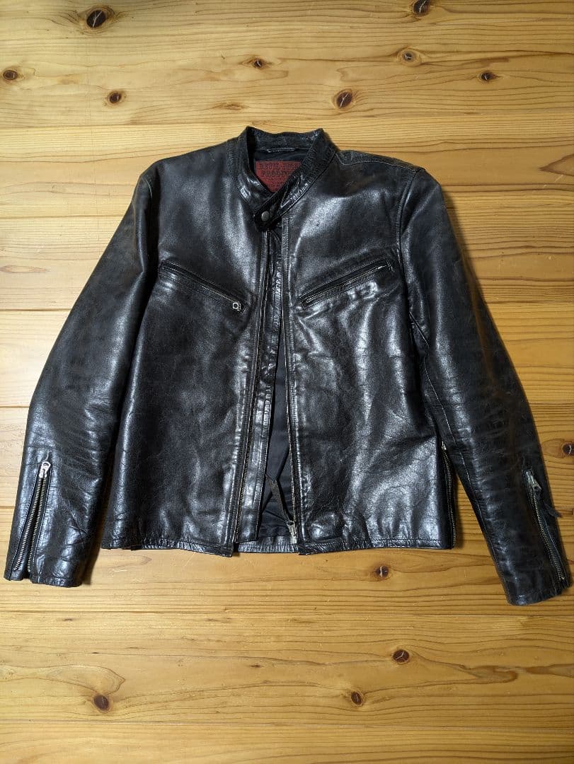 Y2レザー　馬革 ライダースジャケット　 DEVIL-FISH