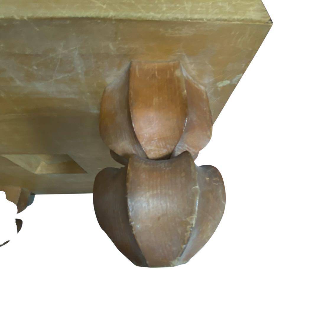 天然木脚付きへそ有り囲碁盤と碁石セット