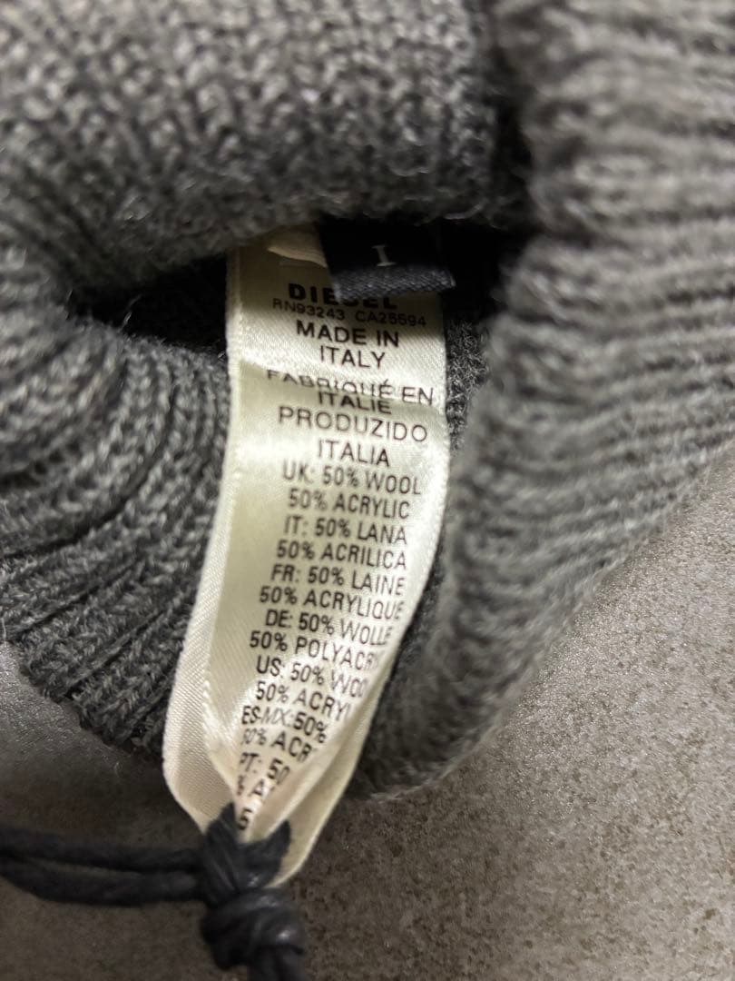 新品 2.8万円DIESEL ディーゼル　ブラック レザー手袋　グローブ