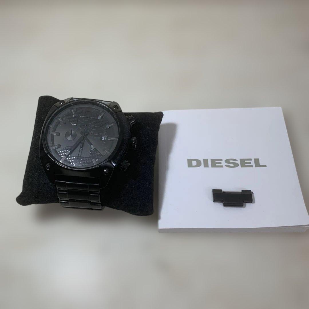 DIESEL 腕時計　新品電池　　オーバーフロー　DZ4223 ブラック　美品