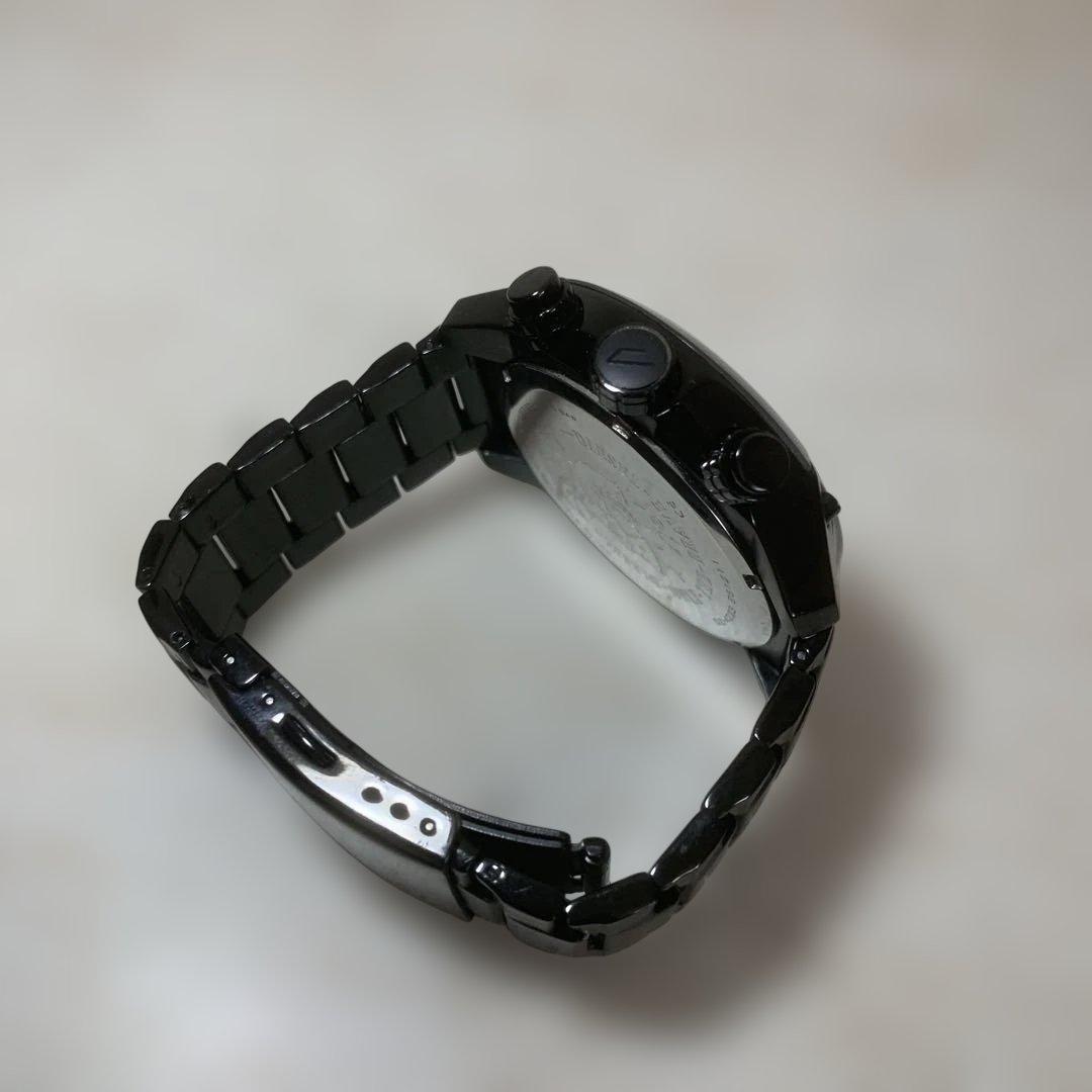 DIESEL 腕時計　新品電池　　オーバーフロー　DZ4223 ブラック　美品