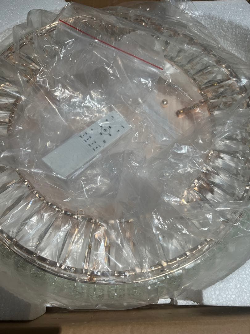 リモコン付きクリスタルシャンデリア 50cm