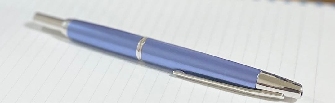 パイロット キャップレス万年筆 デシモ F ペン先:18金ライトブルー