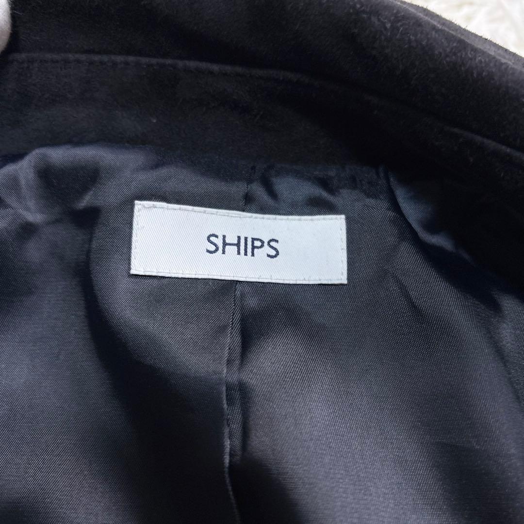 美品 シップス レザージャケット 近年モデル ダブルジップ ヤギ革 スウェード