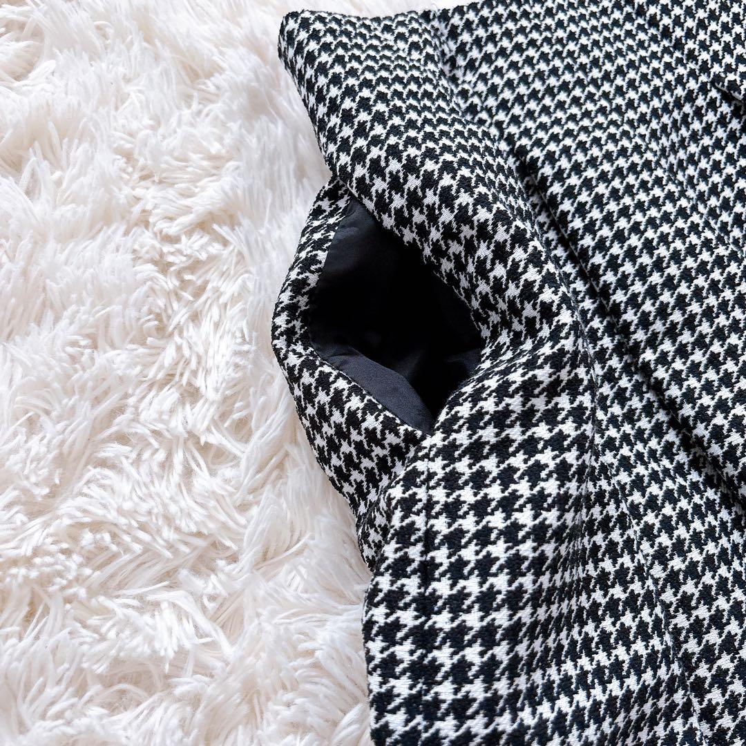 mi.n様エムズグレイシー 千鳥格子 ひざ丈スカート ロゴ 2023モデル M