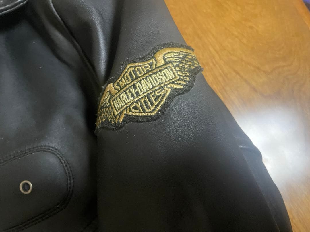 Harley-Davidson ブラック レザー ライダースジャケット