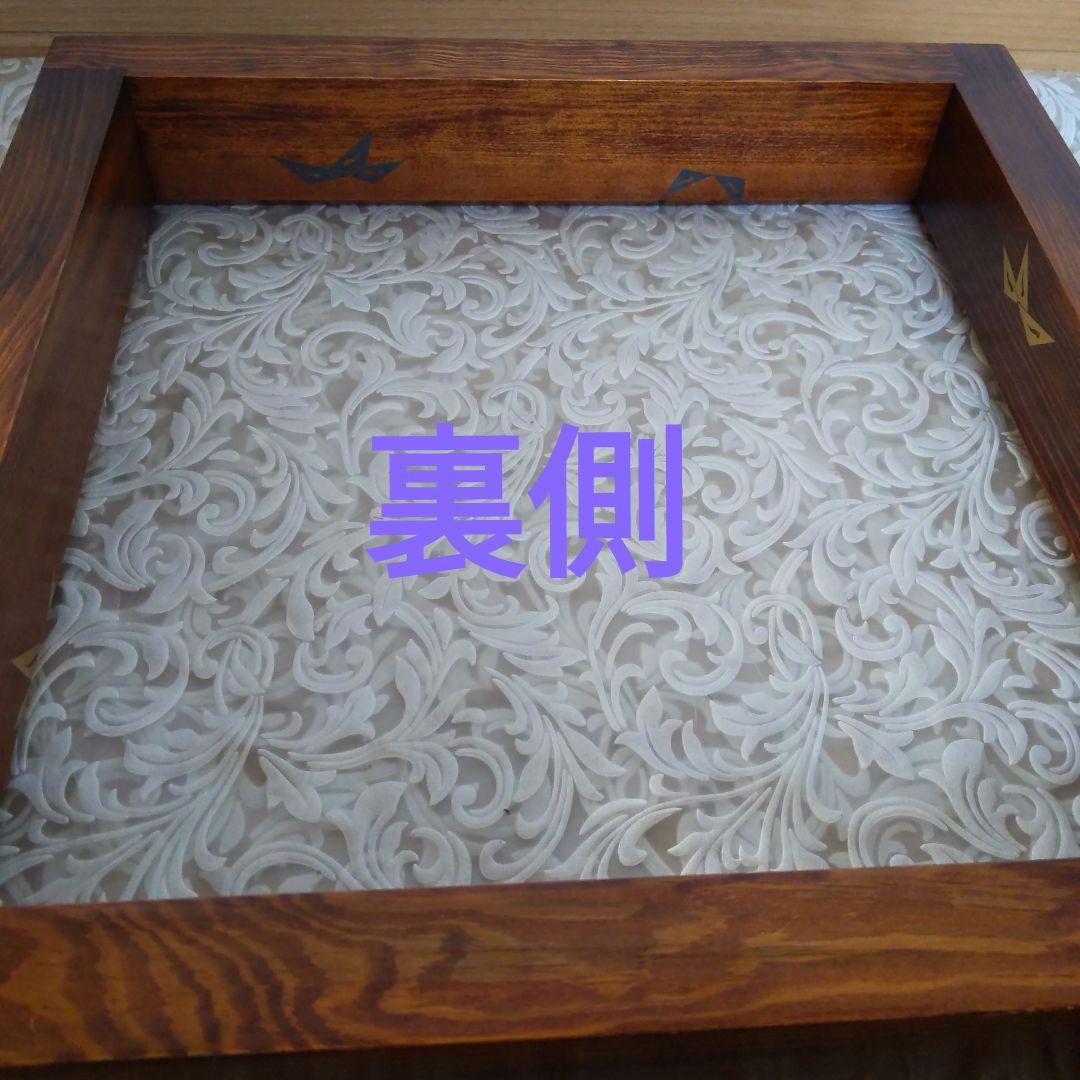 茶道具　炉縁　鱗鶴蒔絵　絵師︰鈴木光入　表千家　裏千家　平安　【匿名配送】