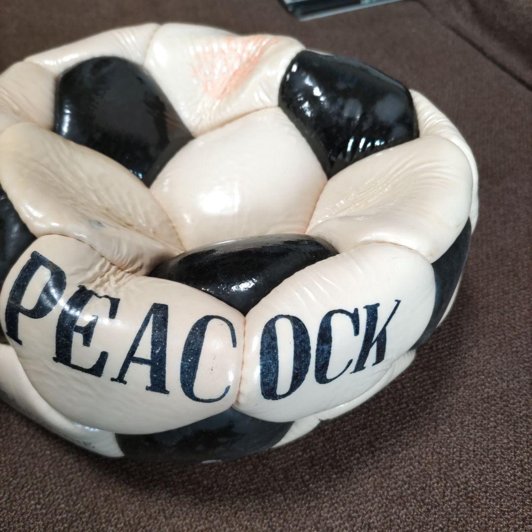 昭和レトロヴィンテージ品　ピ−コックサッカーボール　JFA５号公認球