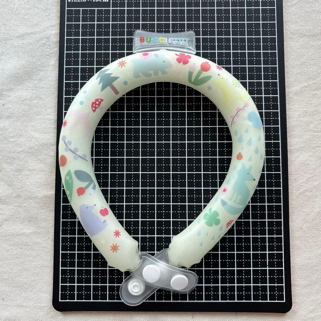 犬　クールリング　Sサイズ　ネッククーラー　熱中症対策　お散歩　蓄光　ボタン付