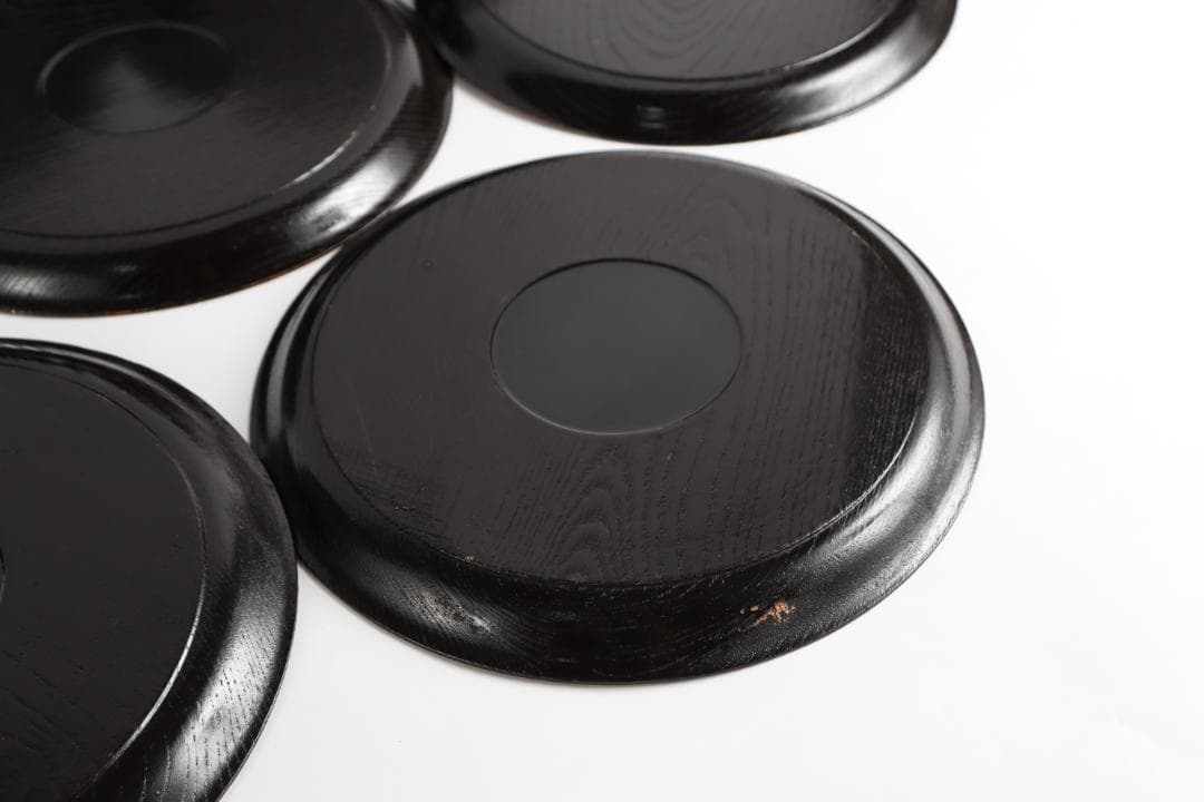 茶道具 日ノ丸盆 丸盆 七枚 煎茶道具