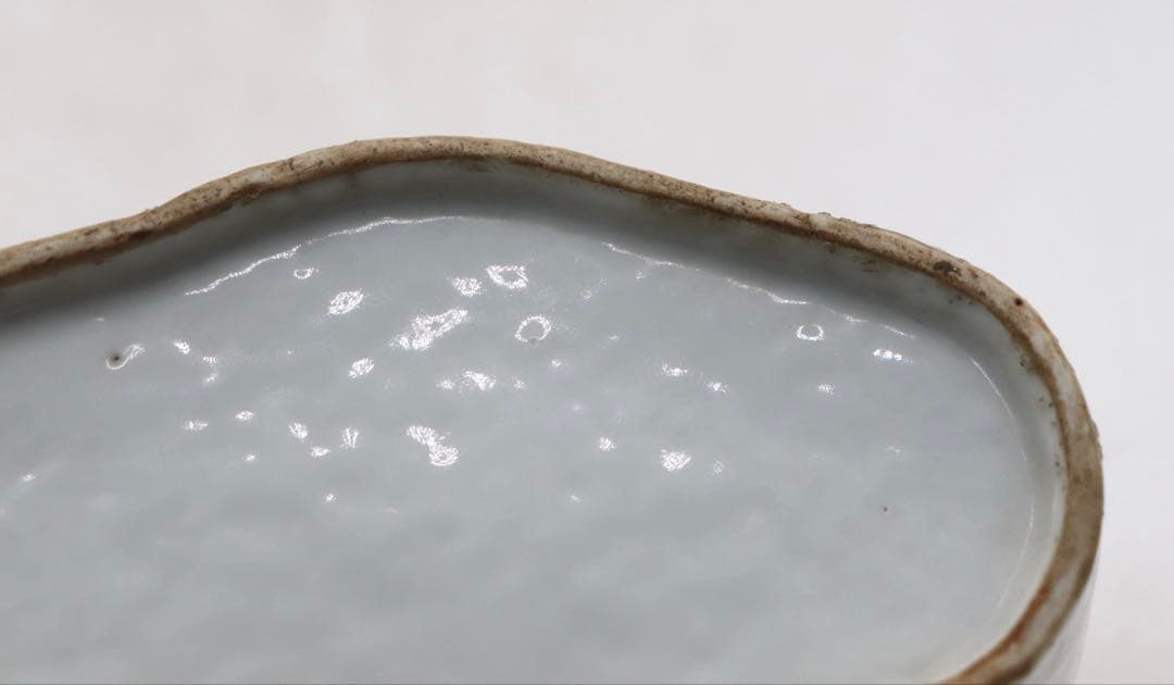 中国　清時代　粉彩花卉昆虫紋香燻　送料込み1213