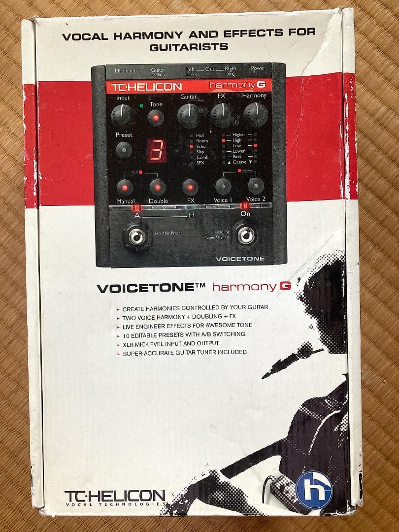 TC Helicon VoiceTone Harmony Gボーカル　ギター連動