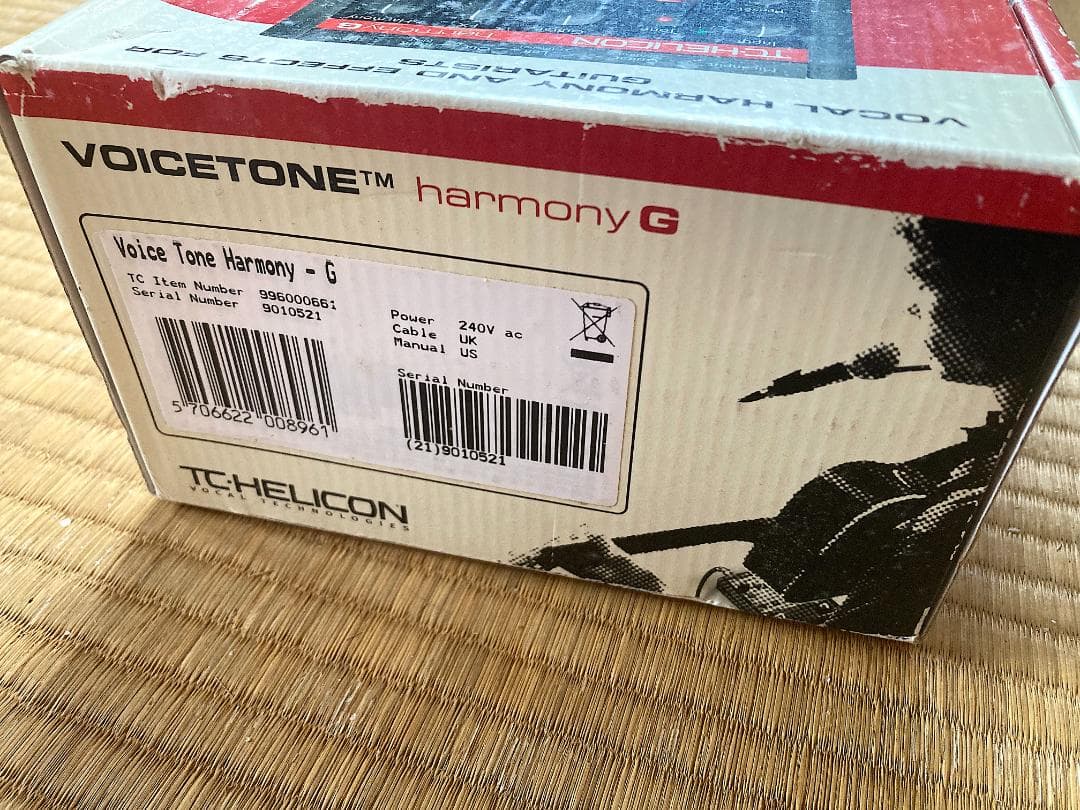 TC Helicon VoiceTone Harmony Gボーカル　ギター連動
