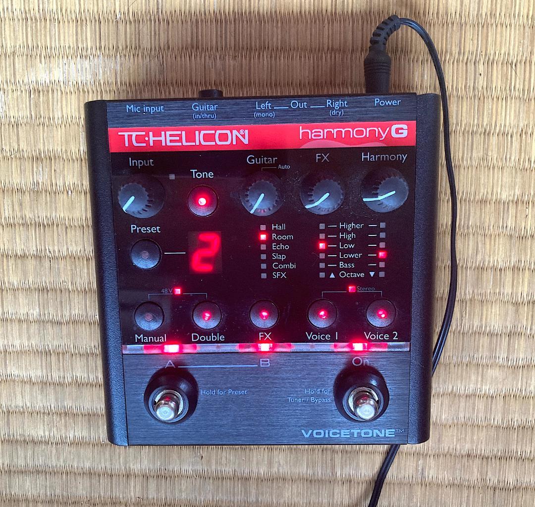 TC Helicon VoiceTone Harmony Gボーカル　ギター連動