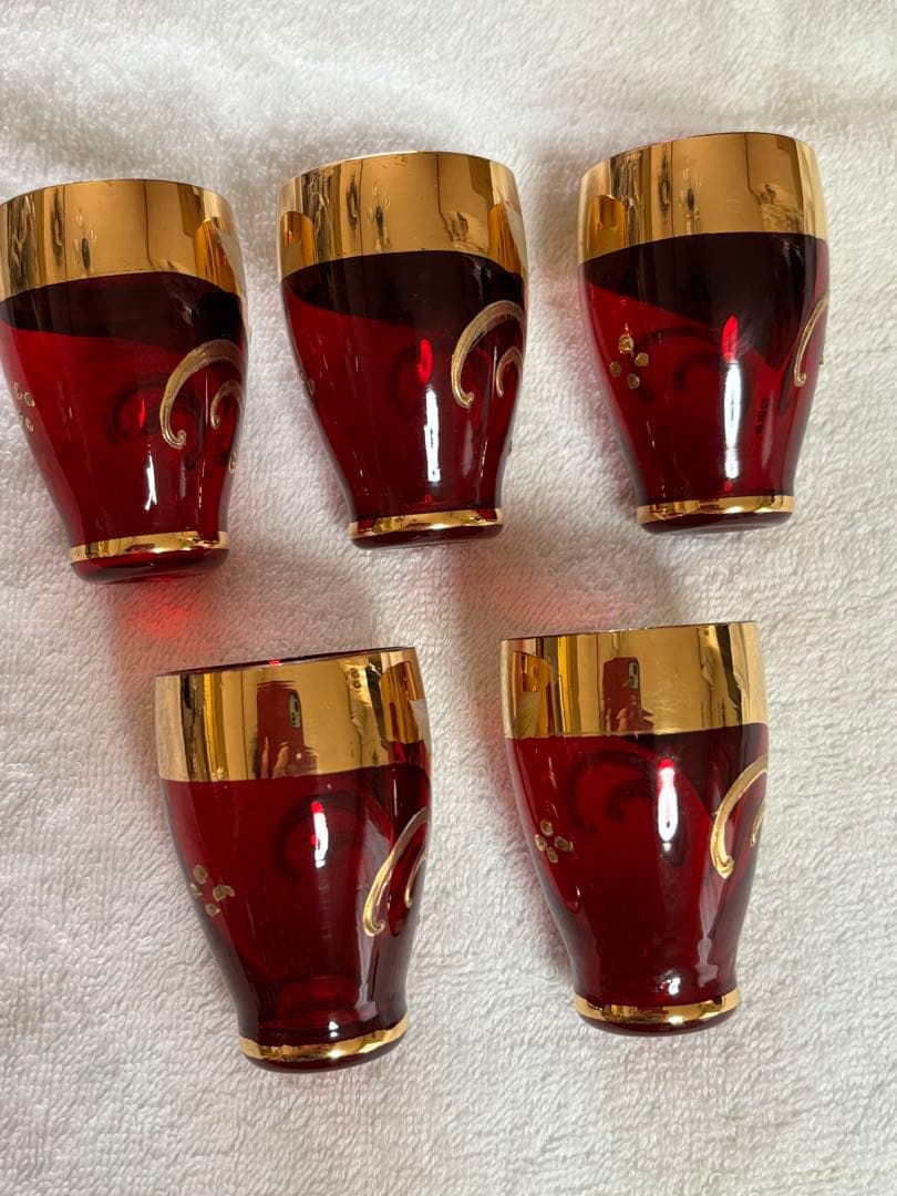 未使用ビンテージ❗️イタリア ベネチアングラス ムラーノ デキャンタグラスセット