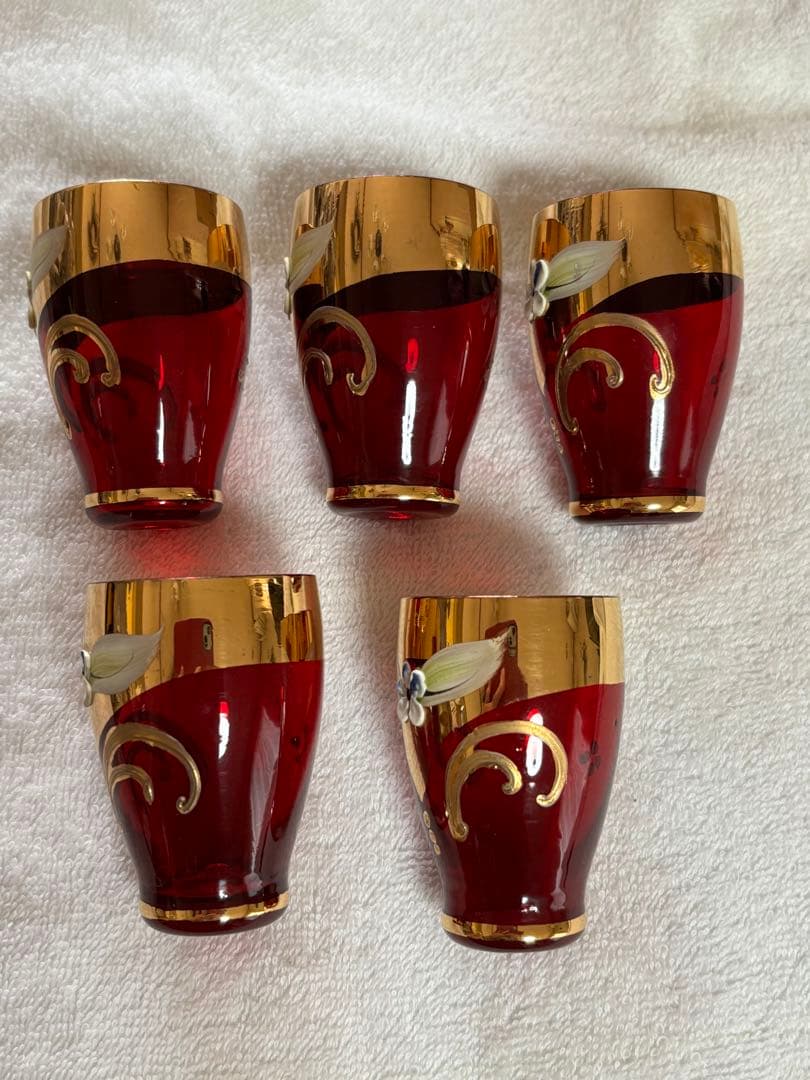 未使用ビンテージ❗️イタリア ベネチアングラス ムラーノ デキャンタグラスセット