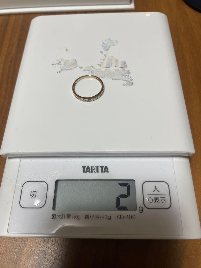 K18ピンクゴールド ダイヤモンドリング ハーフエタニティ16号