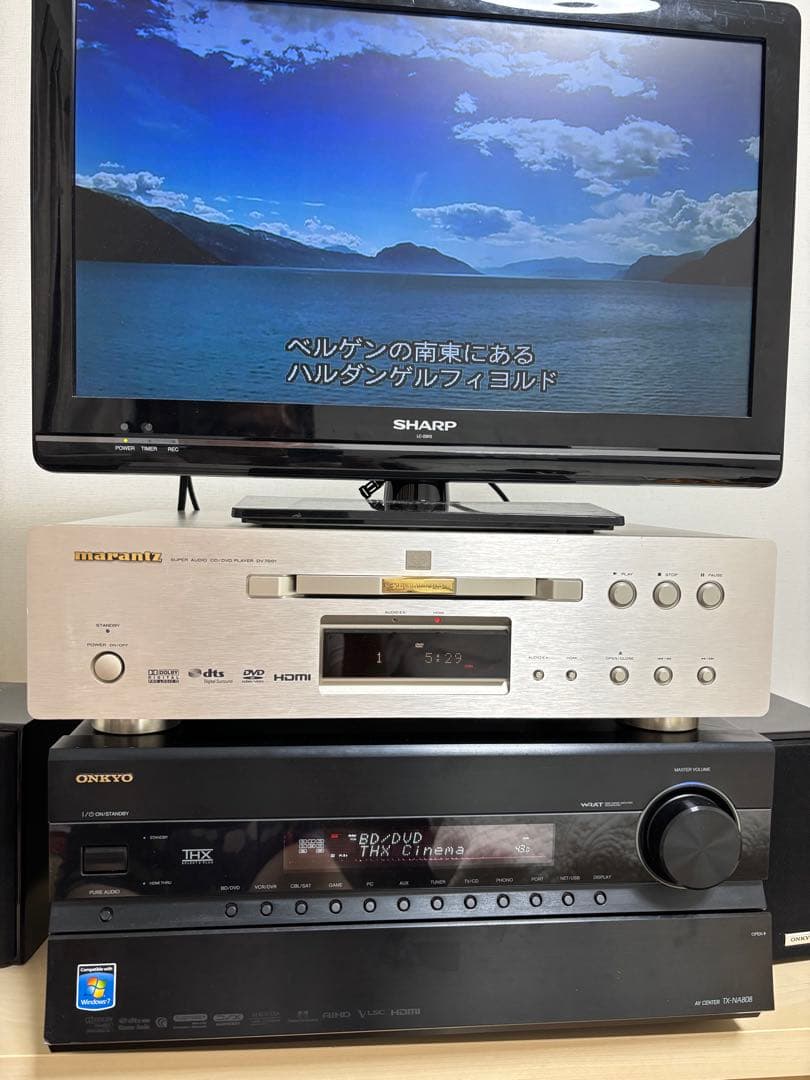 ONKYO動作確認済AVアンプ TX-NA808★元の取扱説明書＆電源ケーブル付