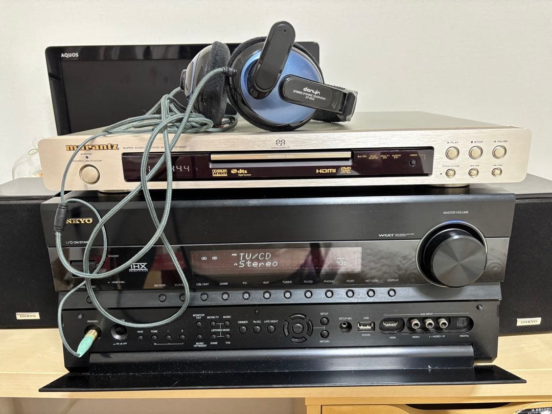 ONKYO動作確認済AVアンプ TX-NA808★元の取扱説明書＆電源ケーブル付