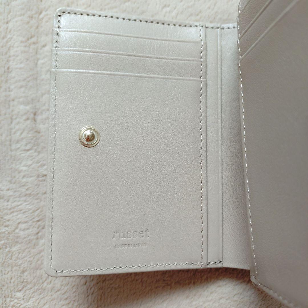 russet ラシット モノグラムプレートハーフウォレット 未使用