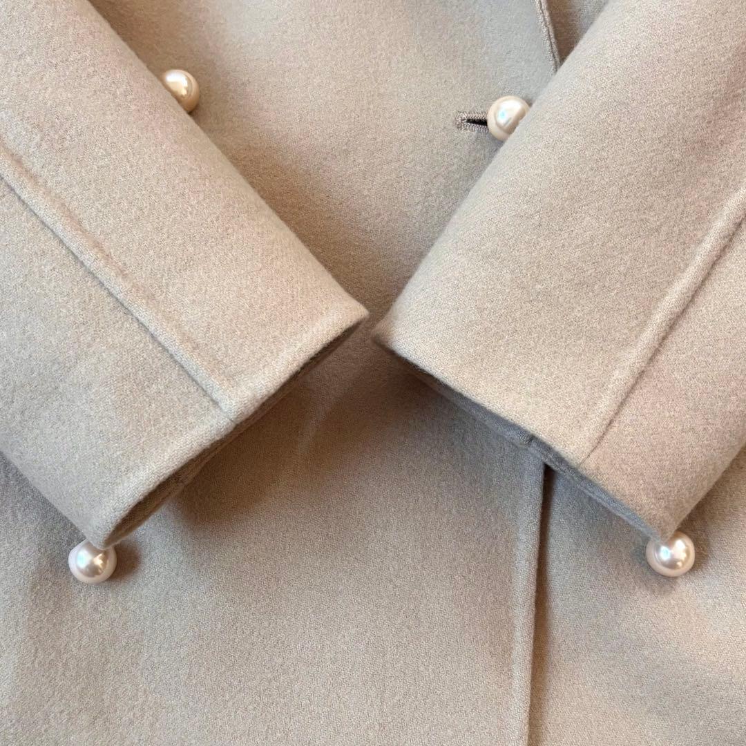 【希少なミドル丈！】マディソンブルー パールボタン チェスター リバーコート S