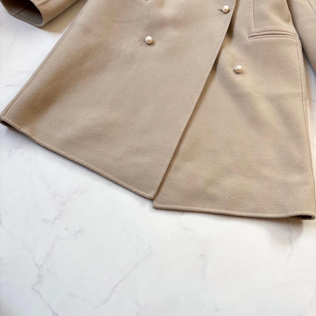 【希少なミドル丈！】マディソンブルー パールボタン チェスター リバーコート S