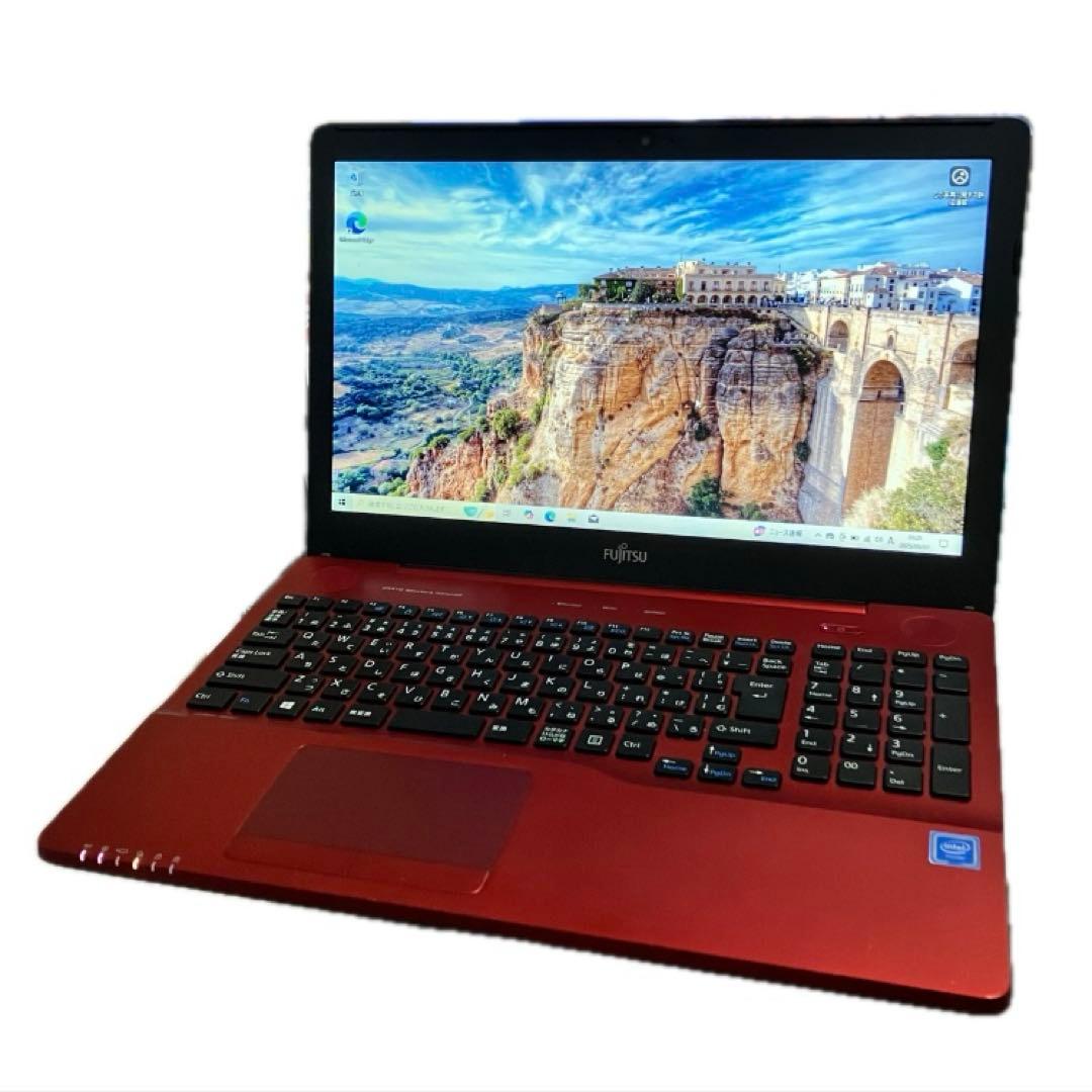 LIFEBOOK ルビーレッド AH42/C2 FMVA42C2 美品