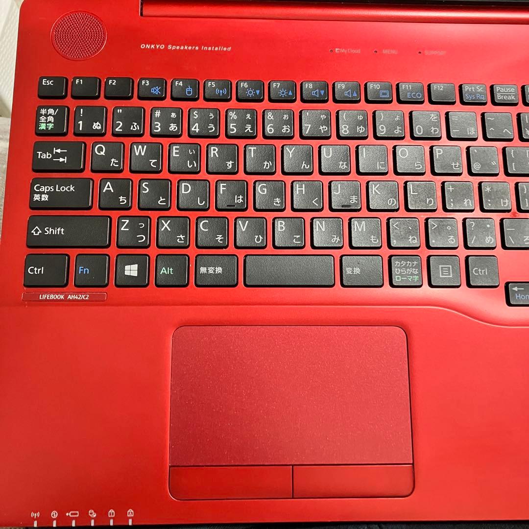 LIFEBOOK ルビーレッド AH42/C2 FMVA42C2 美品