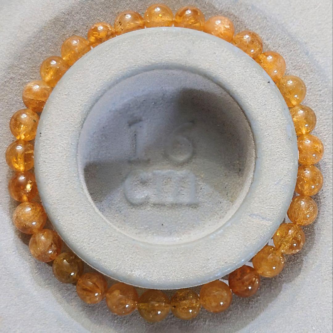 ★イエロートルマリン 6.8ミリ珠 ブレスレット(SA~SA+)