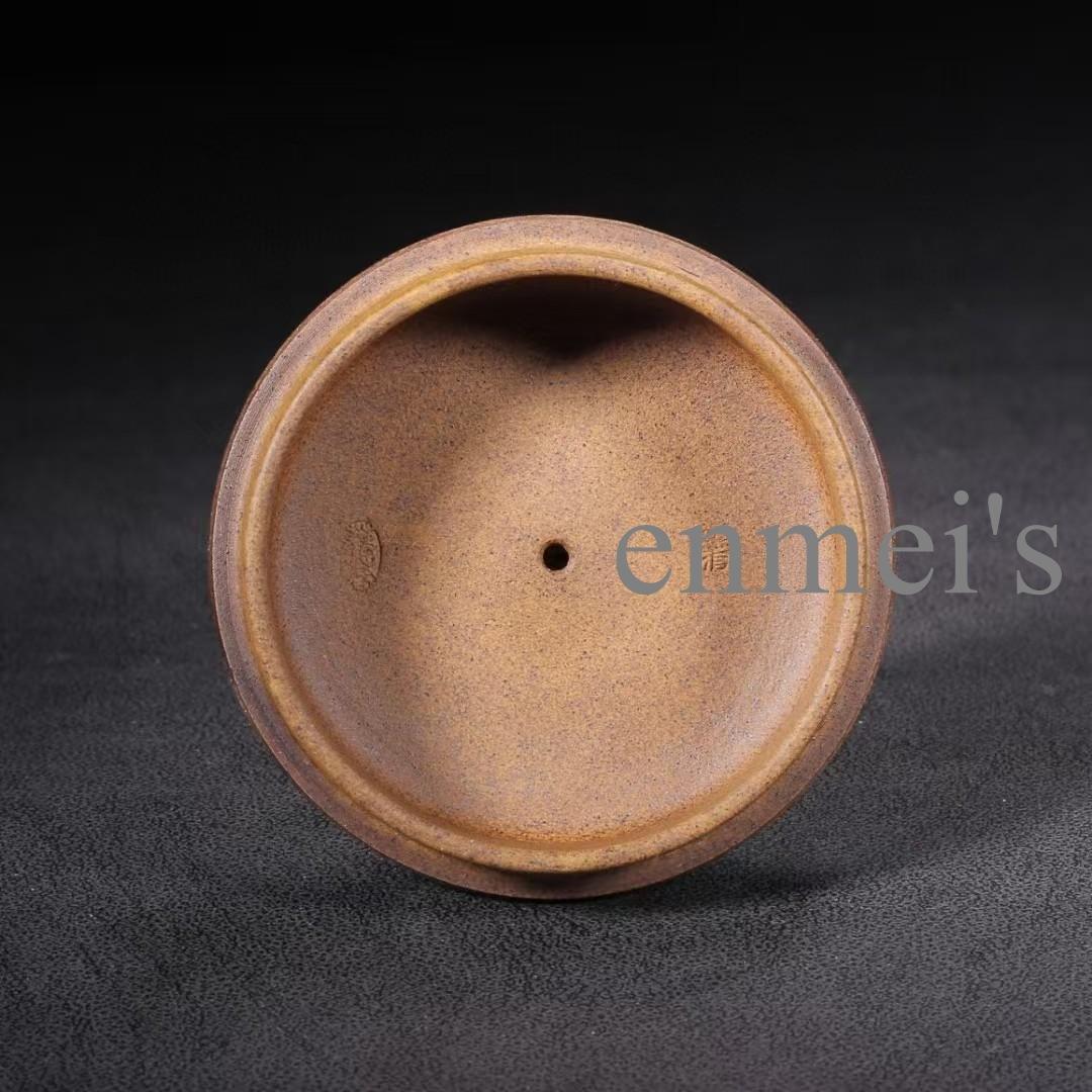 中国紫砂壺・母子獅子彫刻茶壺・底款:蒋蓉・原鉱段泥・急須・茶道具・置物・煎茶道具