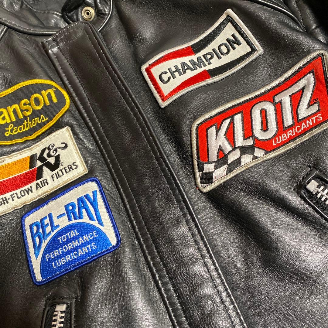 し*お様 VANSON TC レザー　ライダースジャケット　36