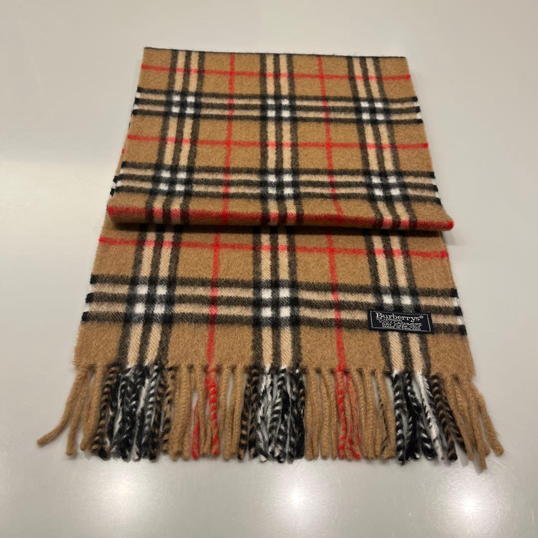 ジ*ズ様 Burberrys カシミヤ チェックマフラー