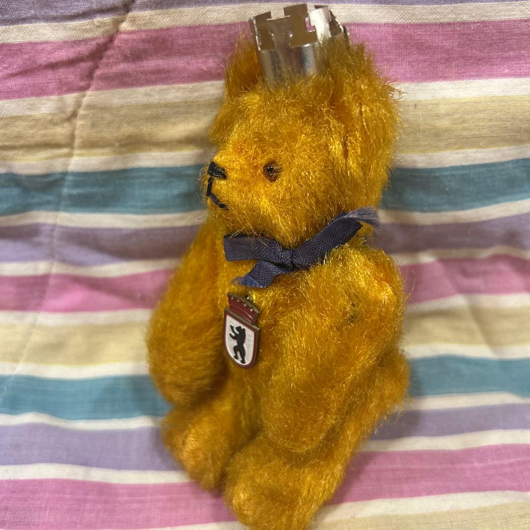 お値下げ　アンティークベア　DDR 王冠のゴールドベア