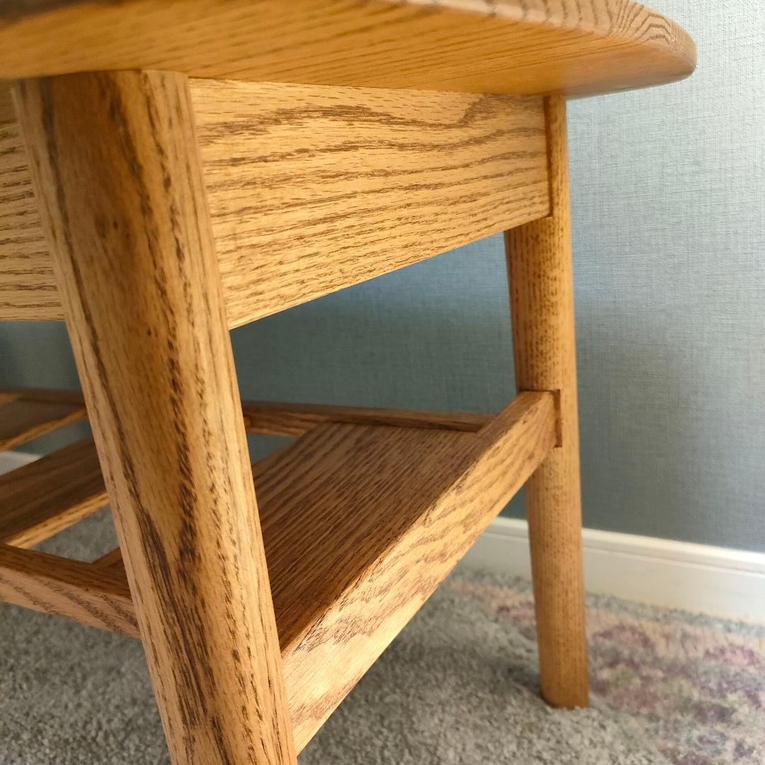 【ひつじ】MOMO NATURAL 収納棚付きローテーブル