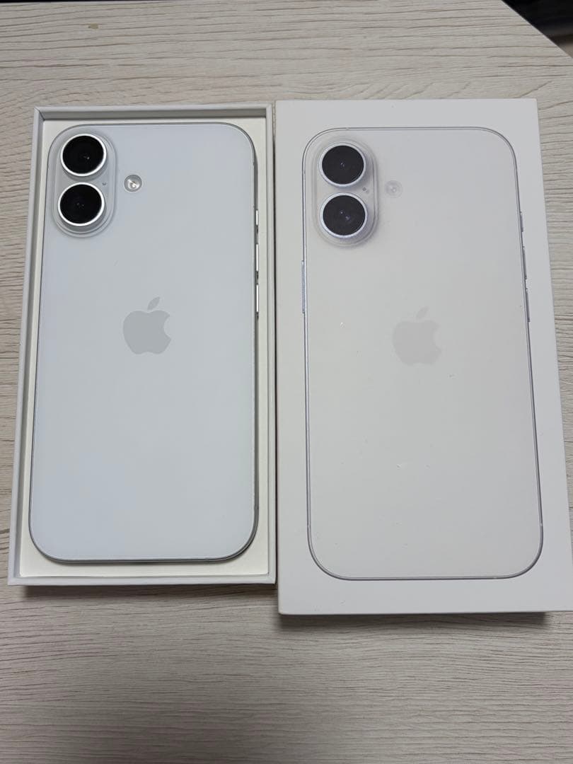 【傷なし美品】iPhone16 128GB ホワイト SIMフリー