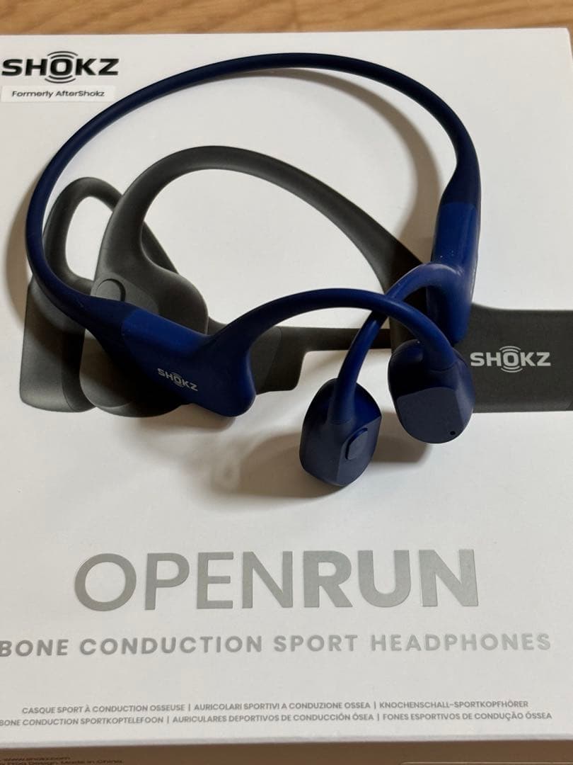 SHOKZ OPENRUN Mini 骨伝導イヤホン ブルー