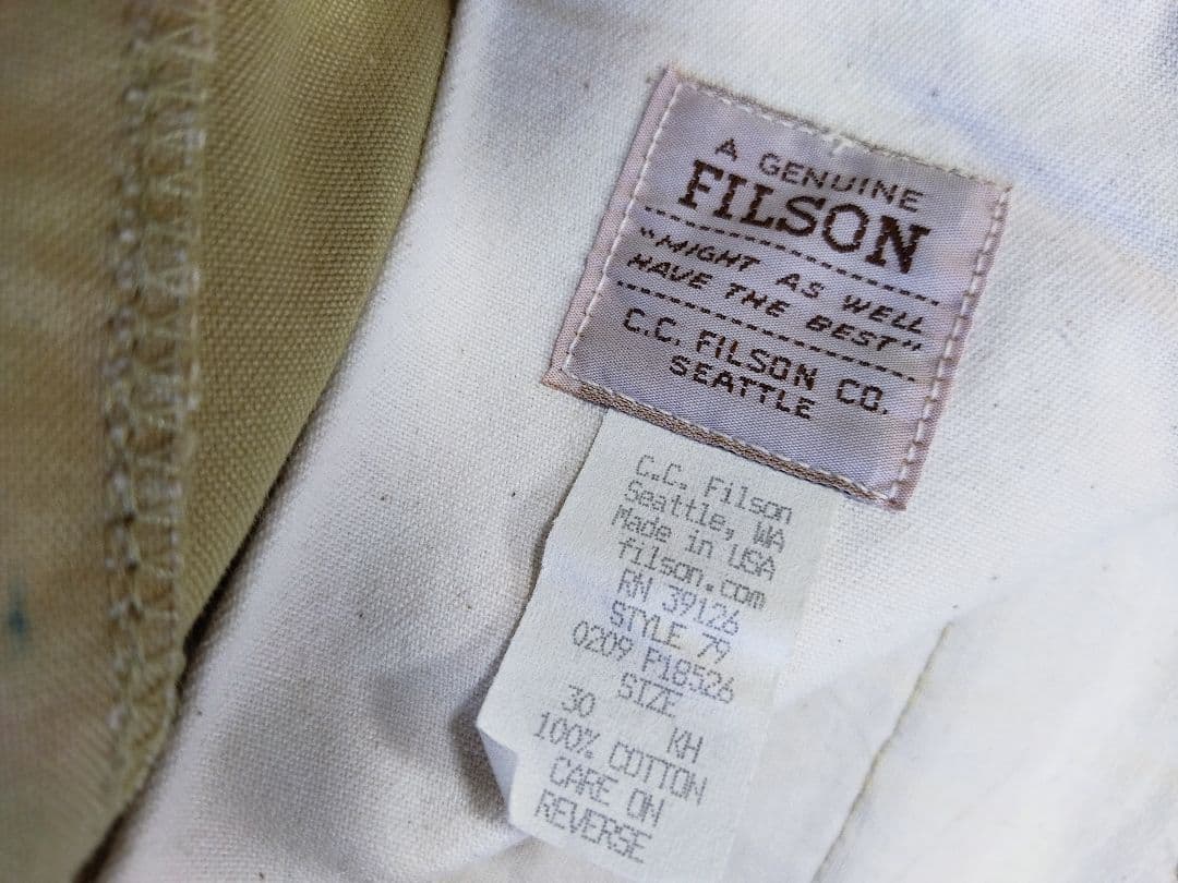 専用　FILSON ワークパンツ 30 フィルソン