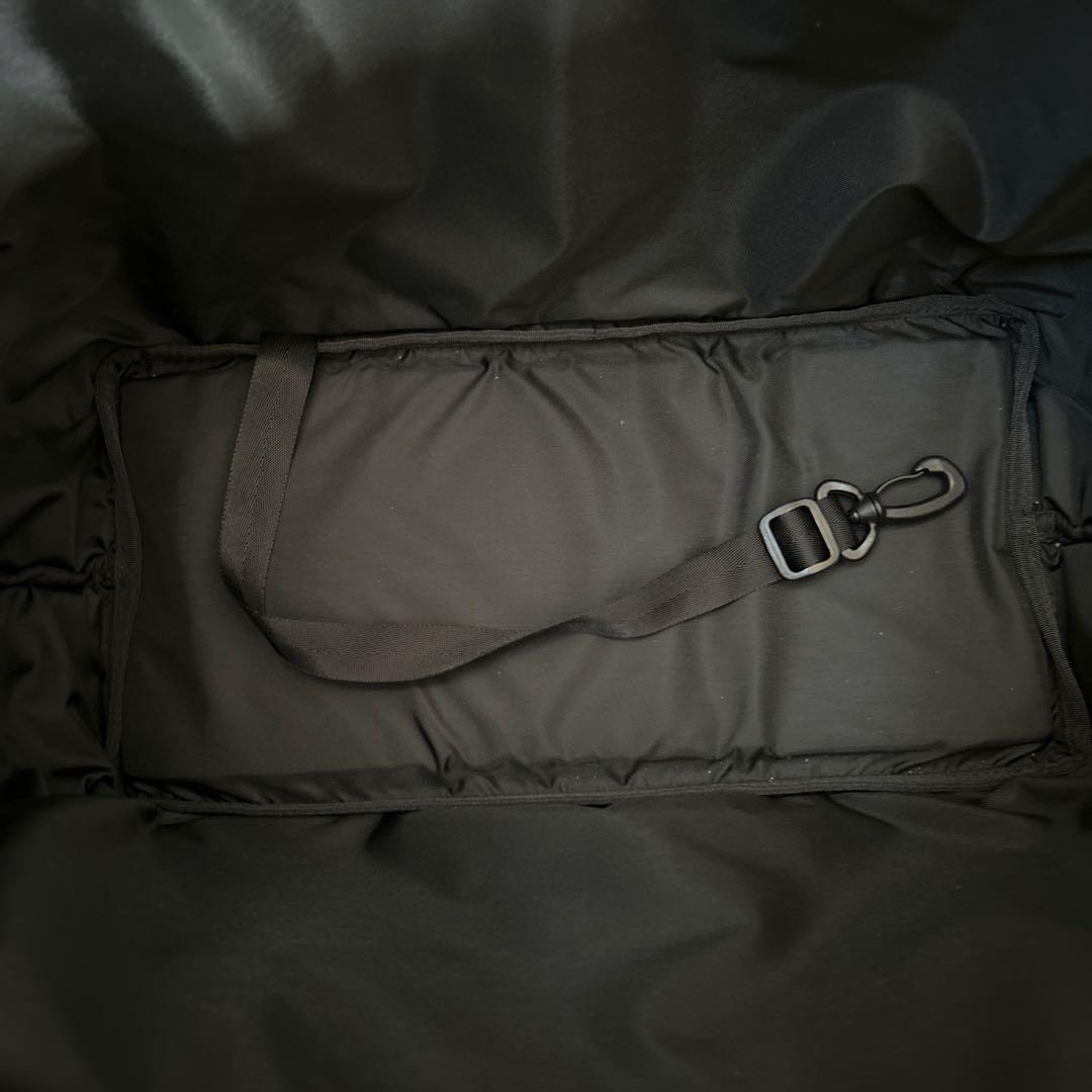 free stitch ブラック ナイロン キャリーバッグ