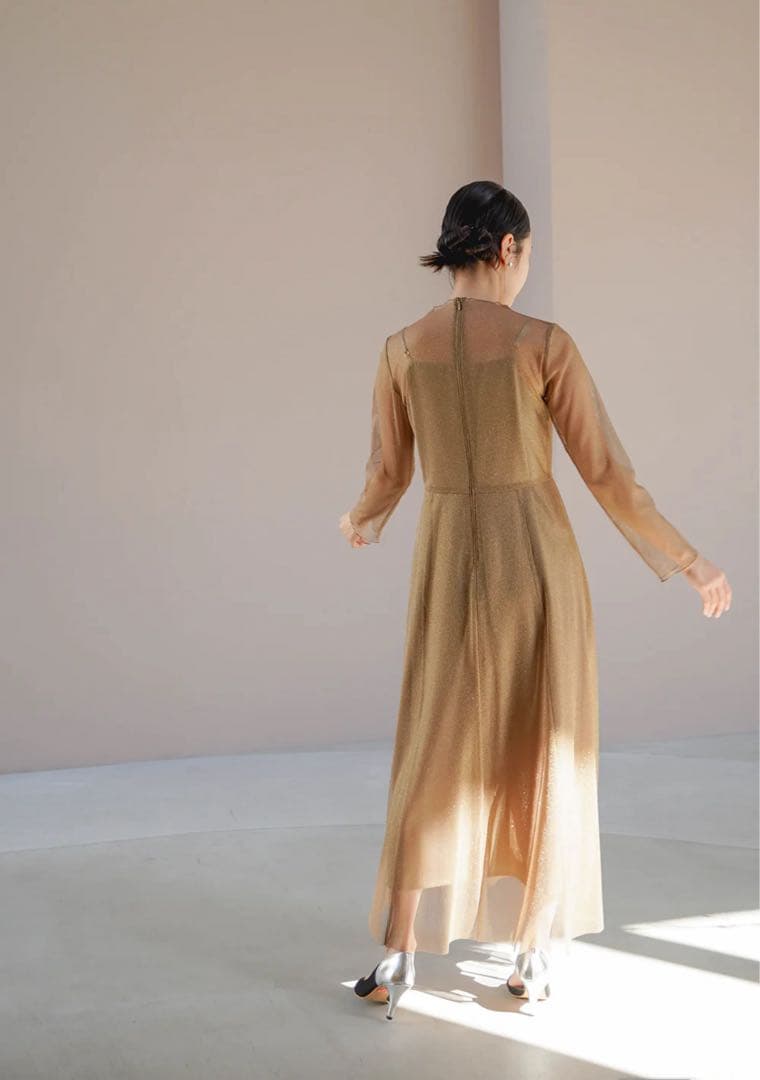 kaene ラメチュールメロウワンピース / 100535