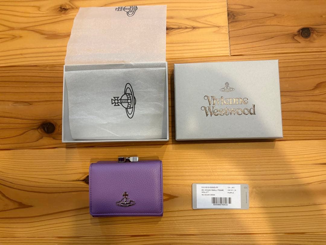 Vivienne Westwood 三つ折り財布 パープル