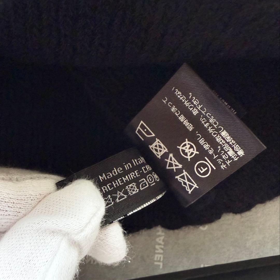 未使用 CHANEL シャネル ニット帽 ビーニー 24A ブラック 黒